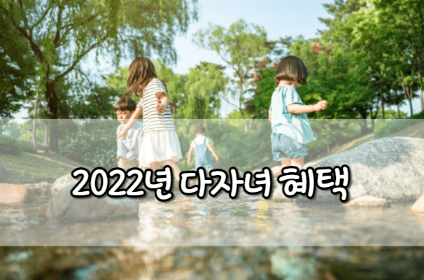 2022년 다자녀 혜택