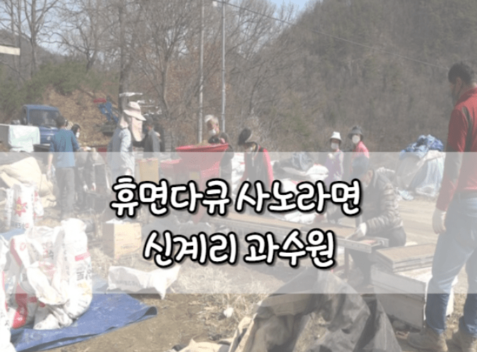 휴면다큐 사노라면 신계리 과수원