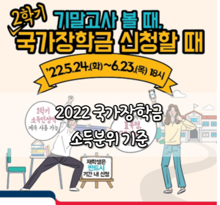 2022 국가장학금 소득분위 기준