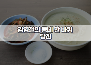 김영철의 동네 한 바퀴 당진