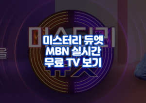 미스터리 듀엣 MBN 실시간 무료 TV 보기