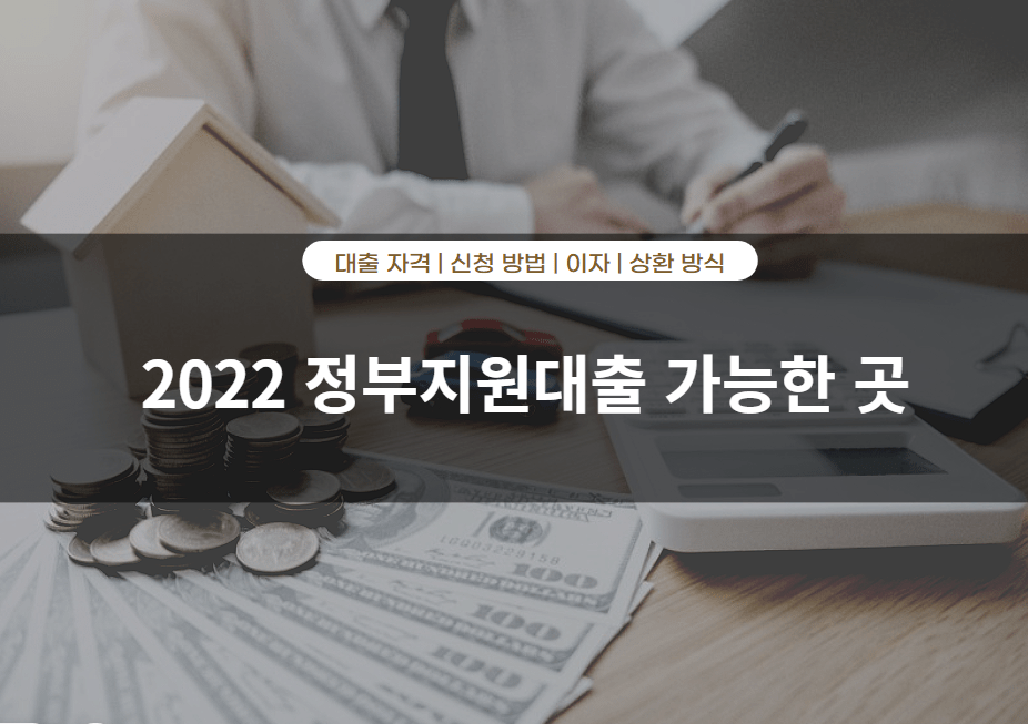 2022 정부지원대출 가능한 곳