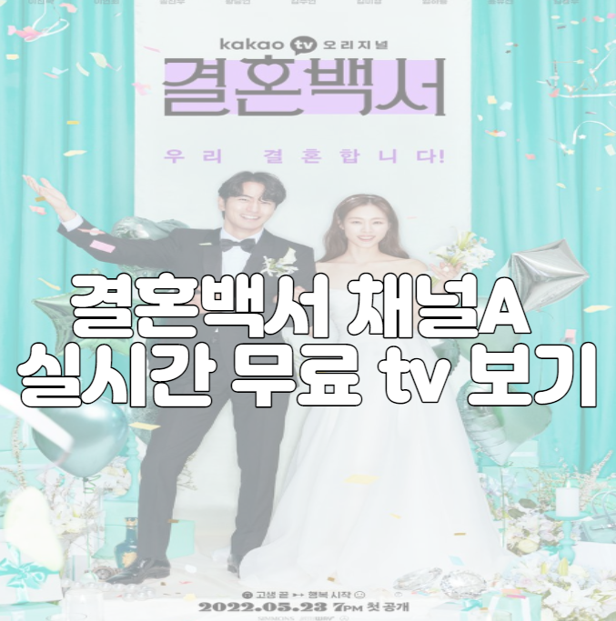 결혼백서 채널A 실시간 무료 tv 보기