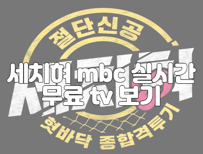 세치혀 mbc 실시간 무료 tv 보기 홈페이지