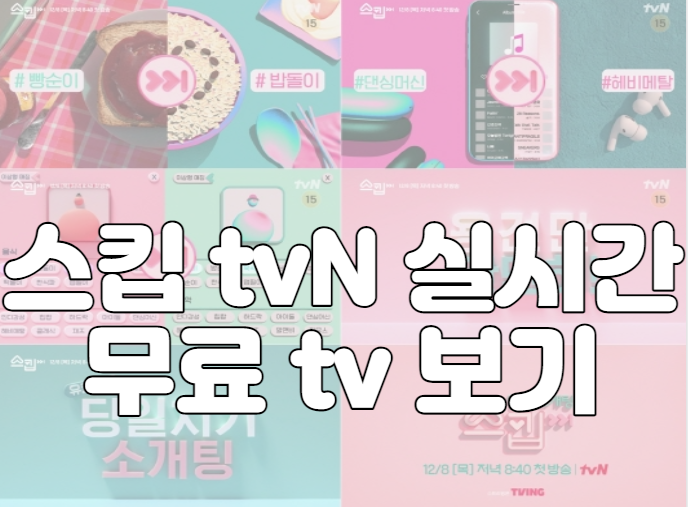 스킵 tvN 실시간 무료 tv 보기