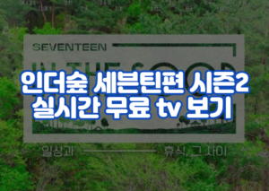 인더숲 세븐틴 편 시즌2 JTBC 온에어 실시간 무료 tv 보기