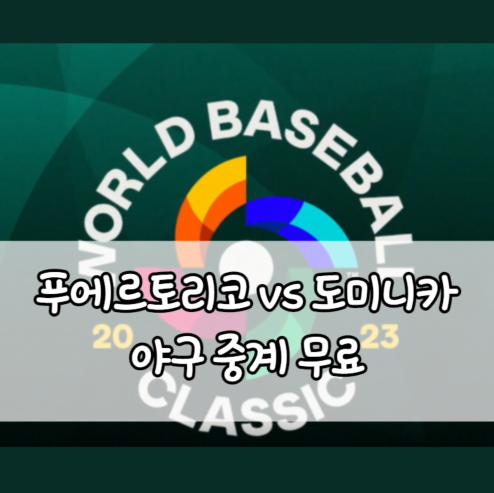 푸에르토리코 도미니카 공화국 야구 중계