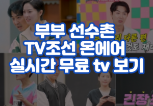 부부 선수촌 TV조선 온에어 실시간 무료 tv 보기