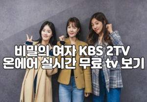 비밀의 여자 KBS 2TV 온에어 실시간 무료 tv 보기