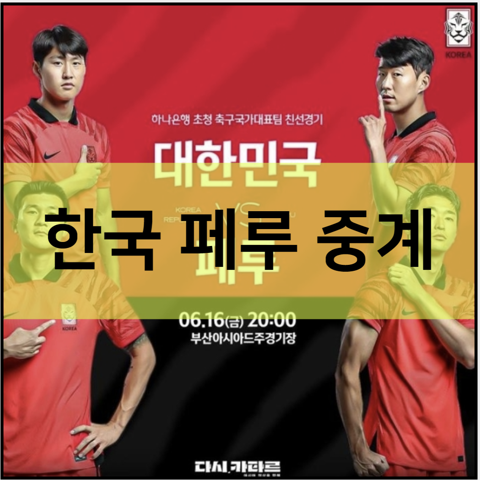 한국 페루 중계