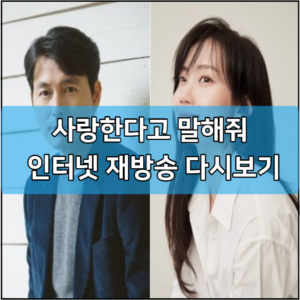 사랑한다고 말해줘 인터넷 재방송 다시보기